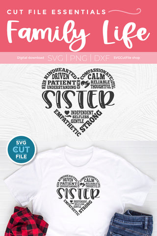 Sister svg subway art SVG SVG Cut File 