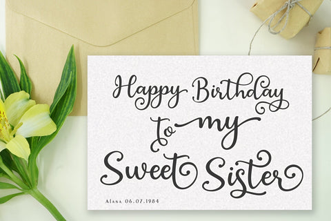 Sister Sweet Font Sulthan studio 