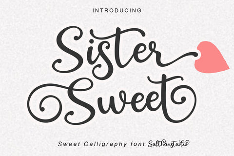 Sister Sweet Font Sulthan studio 