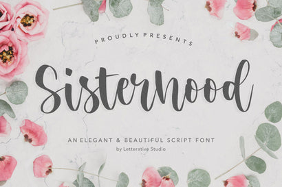 Sisterhood Elegant & Beautiful Script Font Font Letterative 