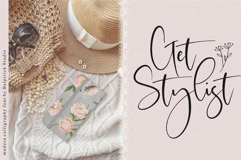 Sisterli is a Modern Calligraphy Font Font Balpirick 