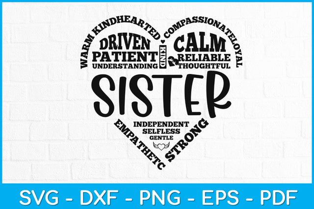 Sisters Day Heart Siblings Day Svg Design SVG artprintfile 