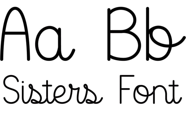 Sisters Font Font Rivka’s Renditions 
