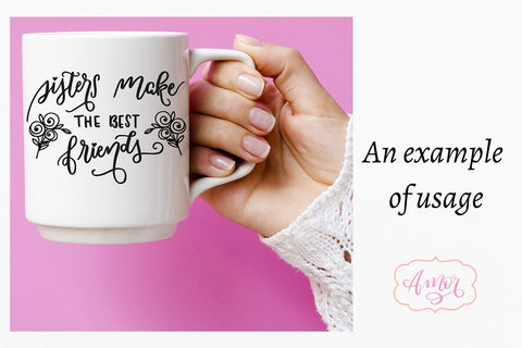 Sisters make the best friends SVG SVG Amorclipart 