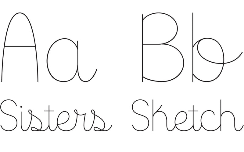 Sisters - Sketch Font Font Rivka’s Renditions 