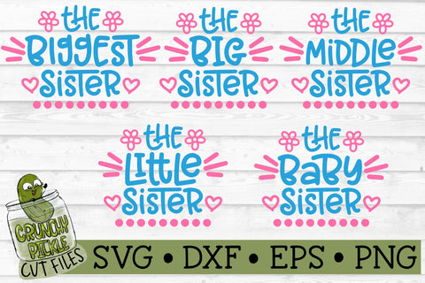 Sisters SVG Cut File SVG Crunchy Pickle 