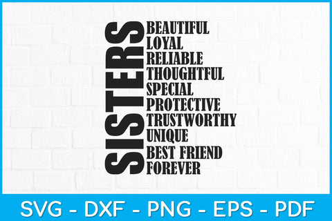 Sisters Will Always be Connected By Heart Svg Design SVG artprintfile 