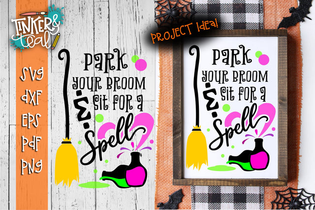 Sit For a Spell Halloween SVG SVG Tinker & Teal 