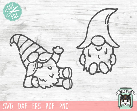 Sitting Gnome SVG File, Lounging Gnome SVG File, Gnome SVG, Gnome Cut File, Gnome Clipart, Gnome Vector, Gnome png, Gnome dxf, Gnome eps SVG Wild Pilot 