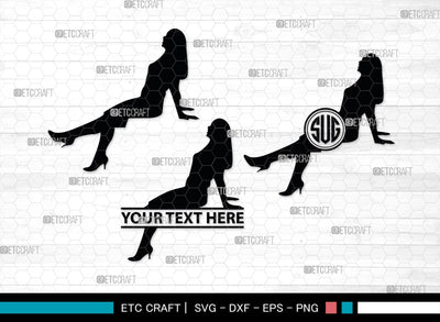 Sitting People Monogram, Sitting People Silhouette, Sitting People SVG, Sitting Men Svg, Sitting Women Svg, SB00406 SVG ETC Craft 