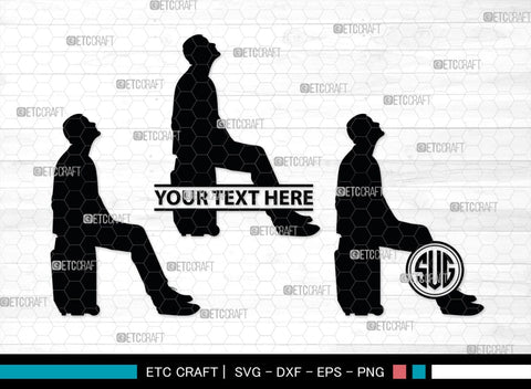 Sitting People Monogram, Sitting People Silhouette, Sitting People SVG, Sitting Men Svg, Sitting Women Svg, SB00406 SVG ETC Craft 