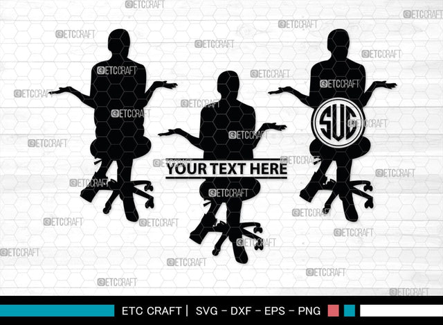 Sitting People Monogram, Sitting People Silhouette, Sitting People SVG, Sitting Men Svg, Sitting Women Svg, SB00406 SVG ETC Craft 