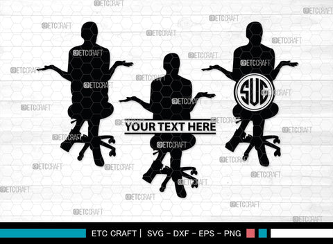 Sitting People Monogram, Sitting People Silhouette, Sitting People SVG, Sitting Men Svg, Sitting Women Svg, SB00406 SVG ETC Craft 