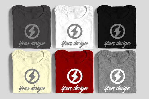 Six Folded Tees Craft PNG Mockup Mock Up Photo Risa Rocks It 