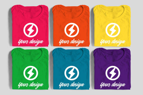 Six Folded Tees Craft PNG Mockup Mock Up Photo Risa Rocks It 