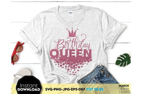 Sixteen Birthday Girl Shirt | Birthday Girl Shirt | Sixteen Birthday Queen SVG SVG March Design Studio 