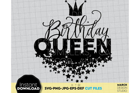 Sixteen Birthday Girl Shirt | Birthday Girl Shirt | Sixteen Birthday Queen SVG SVG March Design Studio 