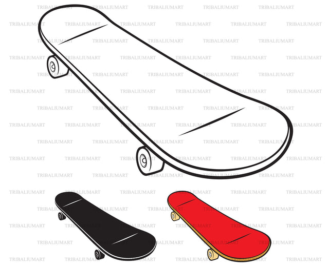 Skateboard SVG TribaliumArtSF 