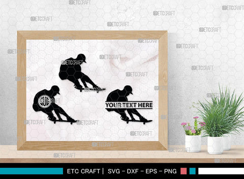 Skateboarding Monogram, Skateboarding Silhouette, Skate Boarding Svg, Skate Border Svg, Sports Svg, SB00127 SVG ETC Craft 