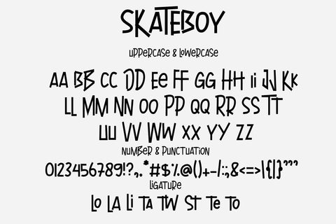 Skateboy Font LetterdayStudio 