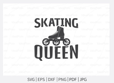Skating Queen svg, Roller Skating svg, Roller Skating vector svg, Adult Skate Night, Roller Skates saying, Roller Derby quotes, Roller Skating Png, Dxf, Svg SVG Dinvect 