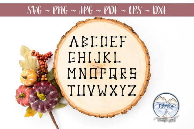 Skeleton Bones Halloween SVG Alphabet SVG Lakeside Cottage Arts 