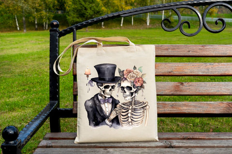 Skeleton Couple Watercolor Sublimation bundle Sublimation Regulrcrative 