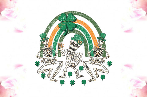 Skeleton Dancing Patricks Day PNG Sublimation Jagonath Roy 