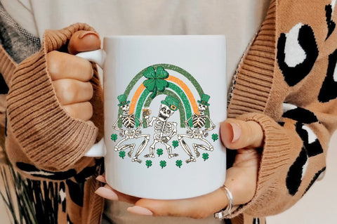 Skeleton Dancing Patricks Day PNG Sublimation Jagonath Roy 