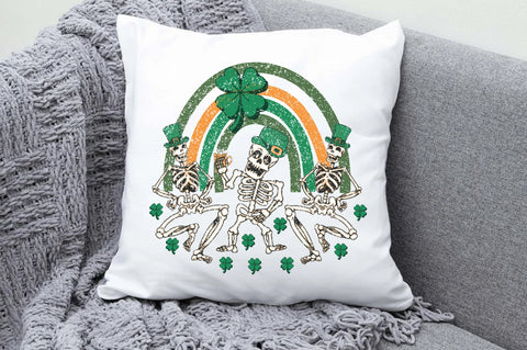 Skeleton Dancing Patricks Day PNG Sublimation Jagonath Roy 