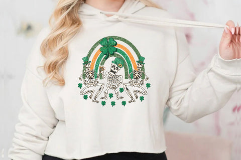 Skeleton Dancing Patricks Day PNG Sublimation Jagonath Roy 