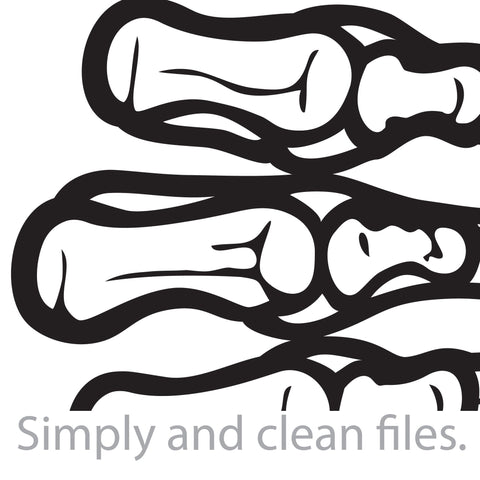 Skeleton Hand Gesture Thumb Up SVG TribaliumArtSF 