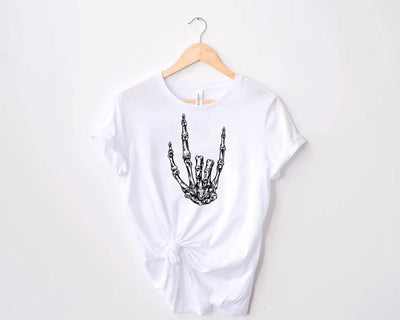 Skeleton Hand Halloween Sublimation Design, Skeleton PNG, Skeleton Shirt Women Png, Digital Download Sublimation sassyprint 