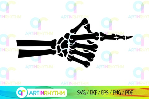 Skeleton hand symbol svg bundle SVG Artinrhythm shop 
