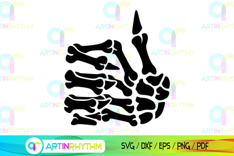 Skeleton hand symbol svg bundle SVG Artinrhythm shop 