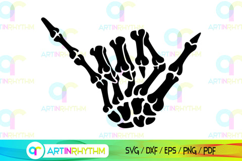 Skeleton hand symbol svg bundle SVG Artinrhythm shop 