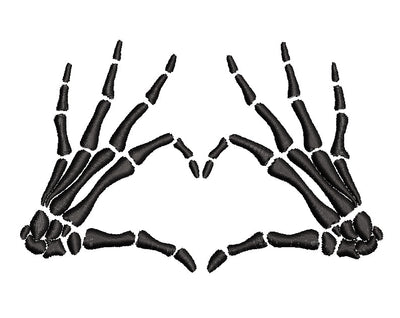 Skeleton Hands Embroidery/Applique DESIGNS ArtEMByNatalia 