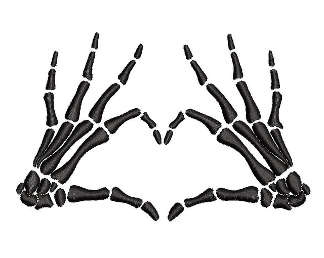 Skeleton Hands Embroidery/Applique DESIGNS ArtEMByNatalia 