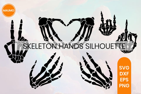 Skeleton hands svg bundle SVG Maumo Designs 