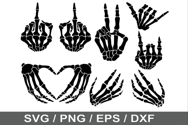 Skeleton Hands Svg, Skeleton Svg, Skull Skeleton Hand Svg, Png, Dxf SVG SailorMoonDigitals 