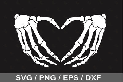 Skeleton Heart Hands Svg, Png, Dxf, Skeleton hand Svg SVG SailorMoonDigitals 