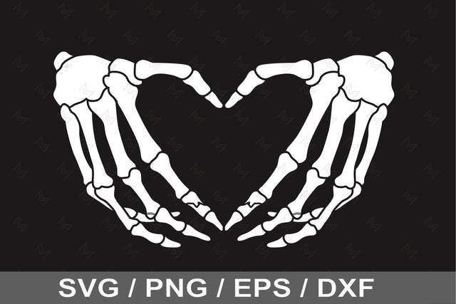 Skeleton Heart Hands Svg, Png, Dxf, Skeleton hand Svg SVG SailorMoonDigitals 