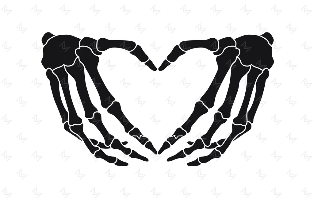 Skeleton Heart Hands Svg, Png, Dxf, Skeleton hand Svg - So Fontsy