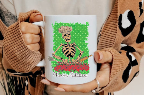Skeleton Mom Kitchen Sublimation Sublimation Jagonath Roy 