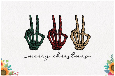 Skeleton Peace Christmas Sublimation Sublimation Jagonath Roy 