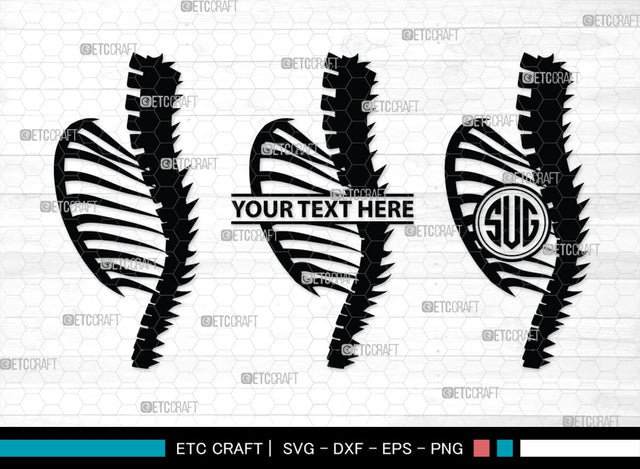 Skeleton Rib Cage Monogram, Skeleton Rib Cage Silhouette, Skeleton Rib Cage SVG, Skeleton Svg, Rib Cage Svg, Xray Svg, Skeleton Rib Cage Bundle, SB00157 SVG ETC Craft 