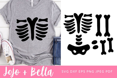 Skeleton Svg, Body Svg, Skeleton Halloween Costume Svg, Cut file, Halloween Svg, Svg files for Cricut and Silhouette, Sublimation Designs SVG Jojo&Bella 