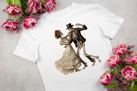 Skeletons Dancing Sublimation Clipart Sublimation Regulrcrative 