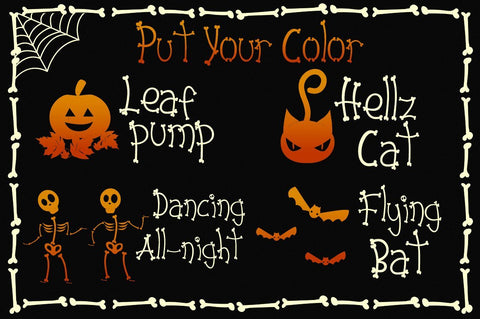 Skelie Dancie - Bone Font Font Dm Letter Studio 