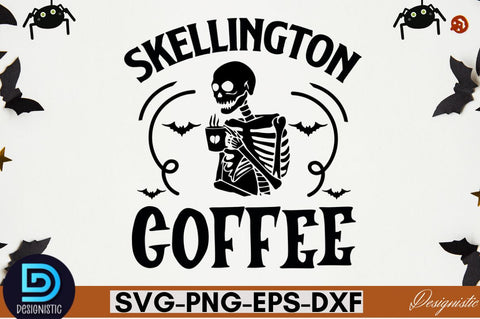 Skellington coffee SVG SVG DESIGNISTIC 